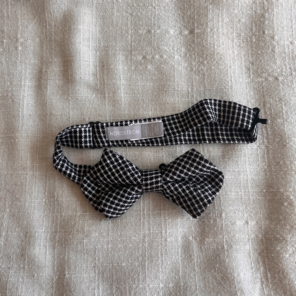 Black and white bowtie for small boy from Nordstrom